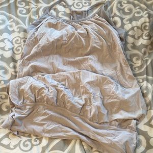 lulu lemon gray workout loose tank